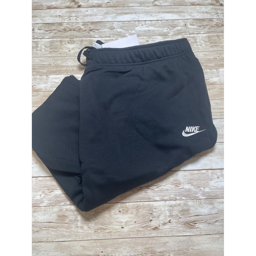 Nike Sportswear Women's Club Fleece Mid-Rise Black Joggers Plus Size 1X NEW - Picture 8 of 8